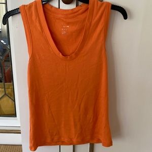 **2 for $20**Orange V Neck Casual Sleeveless Tee. Size Medium.  Target Brand